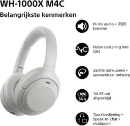 Sony WH-1000XM4C Zilver — thumbnail 4