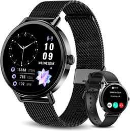 Blackview Dames Smartwatch - X30 - 1,26 inch Sporthorloge - AMOLED Fitnesstracker - Slimme Horloges - Ondersteunt Bellen Bluetooth - Hartslagmeting en Zuurstofsaturatiemeting - voor Android en iOS - Zwart — thumbnail 1