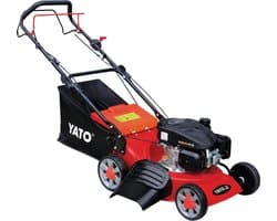 YATO YT-85503 Benzine Cirkelmaaier Zelftrekkend 46 cm - Loncin 139 cc (2.4 kW / 3.25 PK) - 4-in-1 Grasmaaier met Mulching - 60L Opvangzak - 8 Maaihoogtes - Stalen Dek