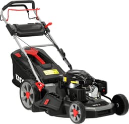YATO YT-85506 Zelftrekkende Benzine Grasmaaier 56 cm (22") - Loncin V200 196 cc (3.5 kW / 4.76 PK) - 4-in-1 Cirkelmaaier met Mulching - Big Wheel (12" Achterwielen) - Stalen Dek & Bekerhouder — thumbnail 1