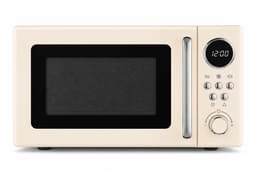 Magnetron Retro – 20 Liter – 800W – 8 Automatische Programma’s – Ontdooifunctie – Crème — thumbnail 1