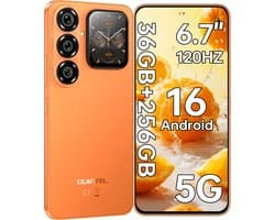 OUKITEL P2 PLUS 5G Smartphone 36GB RAM-256GB ROM-6.7 inch 120HZ FHD+-50MP Camera-Android16