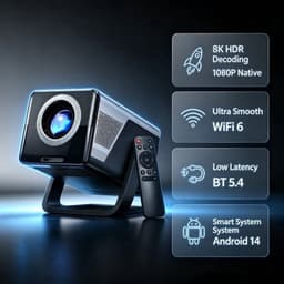Beamer Draagbare 1000 ANSI Lumen - Full HD 1920x1080 Resolutie - LCD - Android 14 - HDMI Aansluiting — thumbnail 3