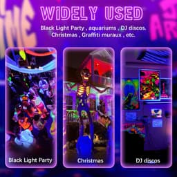 OUYLAF Blacklight - blacklight verlichting - Blacklight UV Lamp Discolamp Neon - UV Lamp - 50W - Neon - Discolamp - Disco Licht — thumbnail 4
