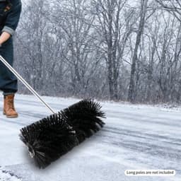 Grasmaaier Bezemkop Veegmachine - Rollende Borstelkop Voor Tuinen - 5.5 Kg Gewicht - Handmatig - Voor Gras En Sneeuw - Tuinonderhoud — thumbnail 1