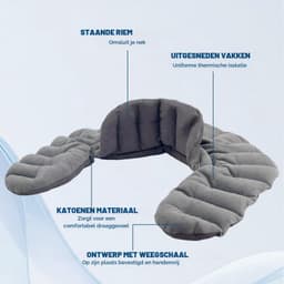 Draadloos nekverwarmingskussen, 1,1 kg, voor magnetron — thumbnail 2