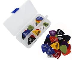 60-Delige Gitaar Plectrum Set - Pick Packs Met Plectrumhouder