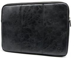 NEGOTIA Vintage Abbey - Leren Laptophoes 14 inch - Laptop Hoes & Sleeve - Geschikt voor MacBook Pro 14 inch - Zwart