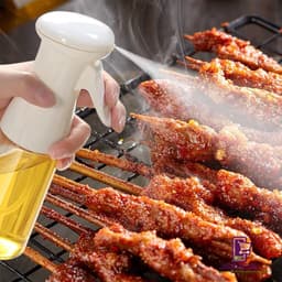 JS2DEAL Olijfolie Sprayer - 210ML - hervulbare olie sprayer verstuiver- gezonder koken - perfect voor airfryer, salades en grillen - Wit — thumbnail 2