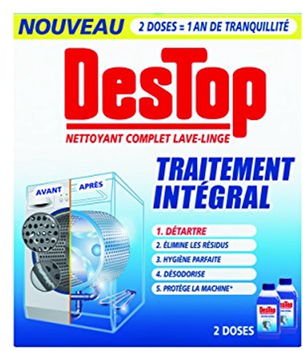 Destop Wasmachine reiniger Integrale Behandeling 2 x 250 ml — afbeelding 1