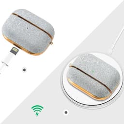 Bling shiny glitter hoesje for AirPods Pro - Zilver — thumbnail 3