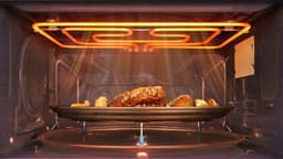 Samsung MC35R8058CC/EN - Combi-magnetron - Zwart - PowerGrill Duo - Airfry - Gemakkelijk schoon te houden — thumbnail 6