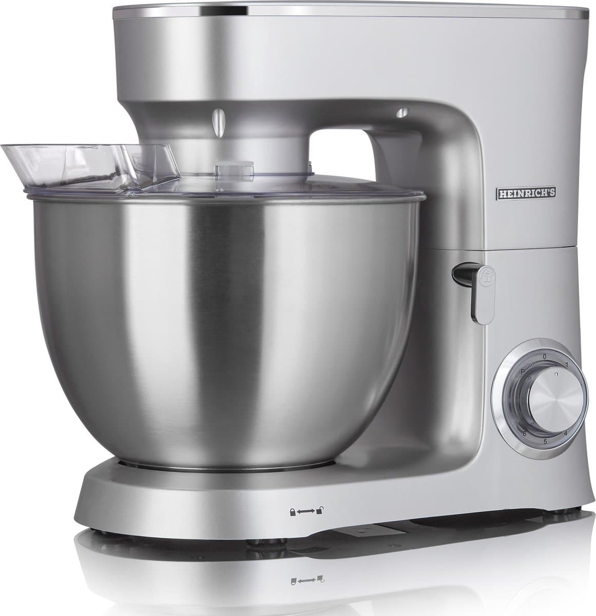 Heinrich´s HKM 8078 - keukenmachine - 1400 Watt - XXL - zilvergrijs. — afbeelding 1