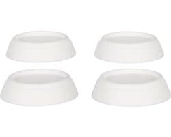 Trillingdempers voor wasmachine - droger - Anti Vibratie – Ruis Reducerend – Schokabsorberend – Wasdroger - Universeel - Wit - 4 stuks - kraswerend - Trillingsdempers - Wasmachine voetjes - Antitrilling