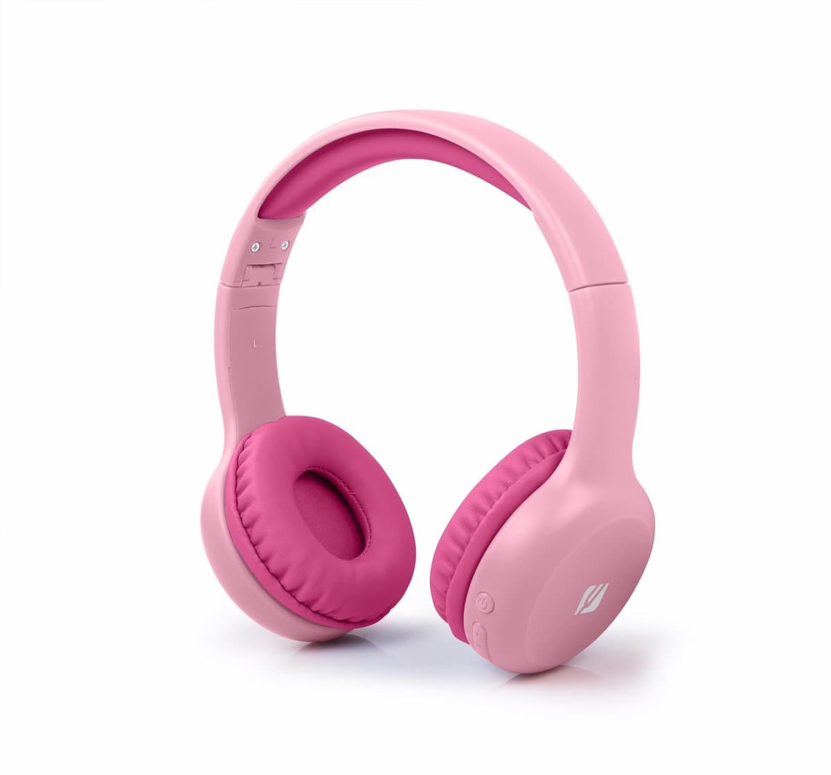 Muse M-215BTP - Draadloze bluetooth stereo hoofdtelefoon voor kinderen, roze — afbeelding 1