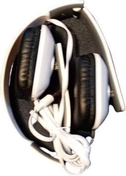 Koptelefoon Kind/Volwassen Opklapbaar/Inklapbare-Witte Opvouwbaar Hoofdtelefoon-Écouteur Pliable- Fold able Headset/Earphone- Wit voor pc's  Audio Apparaten en Telephones-On Ear Telefonie Koptelefoons/Hoofdtelefoons — thumbnail 3