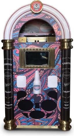 Strausser Jukebox  Pink / Blue Flowers — thumbnail 1