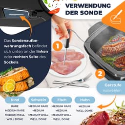 KESSER® Multicooker Airfryer 8L met 16 Kookfuncties Inclusief Stoomkoker, Rijstkoker, Grill Apparaat — thumbnail 4