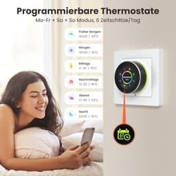 Slimme Thermostaat voor Watervloerverwarming met Wifi en Draaiknop - Compatibel met Alexa en Google Home — thumbnail 5