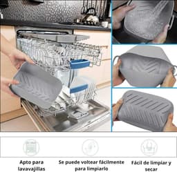 Airfryer Accessoires – Silicone Mandjes Set – Voedselveilig – Hittebestendig – Siliconen ovenschaal BPA Vrij Accessoires Heteluchtfriteuse Bakvormen – 19,5x12,7x7cm – 2-delig – Grijs — thumbnail 5