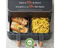 Dubbele Luchtfriteuse met 8,5 L Capaciteit en 8-in-1 Functie