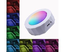 Draadloze USB-oplaadbare auto-interieurverlichting - 7 kleuren nachtleeslamp