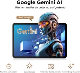 Aorlym P13 Pro - Tablet - 12 GB RAM + 256 GB ROM (2 TB/TF) - 13,4 inch tablet FHD+ 120 Hz - Android 16 - UNISOC T7280 - 12000 mAh - 4G LTE - Wi-Fi 5 - Bluetooth 5.0 - Inclusief toetsenbord, muis, Stylus en hoesje - Dubbele luidsprekers - Zwart — thumbnail 6
