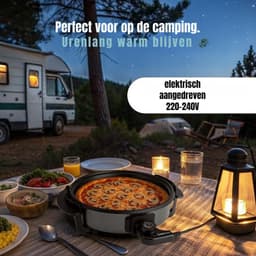 RVV®Partypan -Airfryer -Hapjespan - makkelijke schoon te maken - diameter 32 cm- Zwart - 40 cm x 38 cm x 16 cm — thumbnail 2