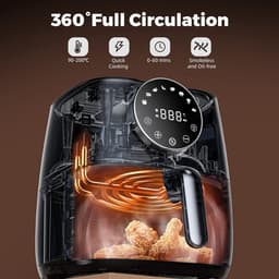 XXL Heteluchtfriteuse 5,7 Liter met Touchscreen en 100+ Recepten — thumbnail 3