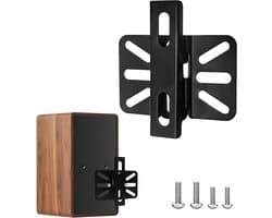 Luidsprekerwandhouder | Boxstandaard - Geluidsinstallatie - Wandmontage tot 15 kg - Zwart - Ruimtebesparend - Geschikt voor diverse modellen - Hifi speakers - Thuisbioscoop.
