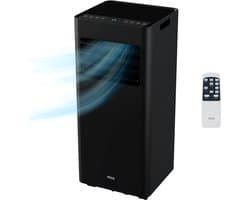 MOA Mobiele Airco - 7.000 BTU - Met Afstandbediening - Tot 22m² - Airconditioner met Ontvochtigingsfunctie - Raamafdichtingskit - Zwart