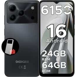 DOOGEE Note 56 - Smartphone - Smartphones - 24G RAM + 64G ROM (2TB/TF) - Android 16- 6150mAh - 6,56 inch + 90Hz - 4G Dual SIM - Face ID - GPS - 3,5mm Koptelefoonaansluiting - Zwart — thumbnail 1