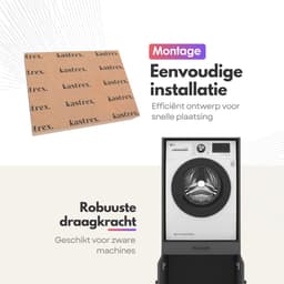 Wasmachinekast Enkel 67x145x67cm | Ruimtebesparend & Super Stevig | Met Uitschuiflade | Voor Wasmachine of Droger | Antraciet — thumbnail 5