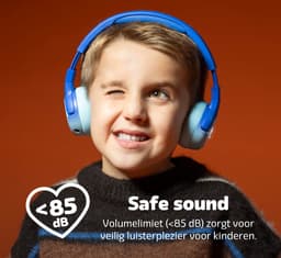 Fresh 'n Rebel Code Junior - Koptelefoon kind - Kinder koptelefoon - Draadloos (Bluetooth) & Bedraad – Inclusief Aux kabel (1m) - Funny Fox — thumbnail 4