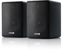 Canton Plus MX.3 – Compacte Passieve Luidsprekers – Set van 2 – Helder Geluid – Muurmontage – Surround Set – Home Cinema – Zwart