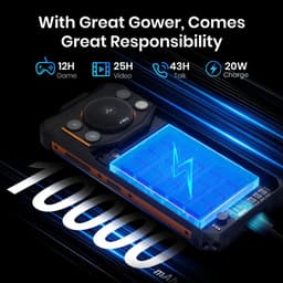 FOSSiBOT F110 Pro 5G robuuste smartphone, 20 GB RAM + 128 GB ROM, 6,745 inch HD+ scherm, 10000 mAh batterij, 50 MP AI-camera, NFC & vingerafdruk & gezichtsontgrendeling - Oranje — thumbnail 13