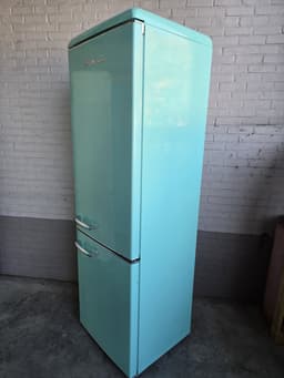 Helvetia Retro Koel-vriescombinatie HRCBGR300PEV1 - Groen - 300L - Led Verlichting - XL - 192cm Hoog — thumbnail 5