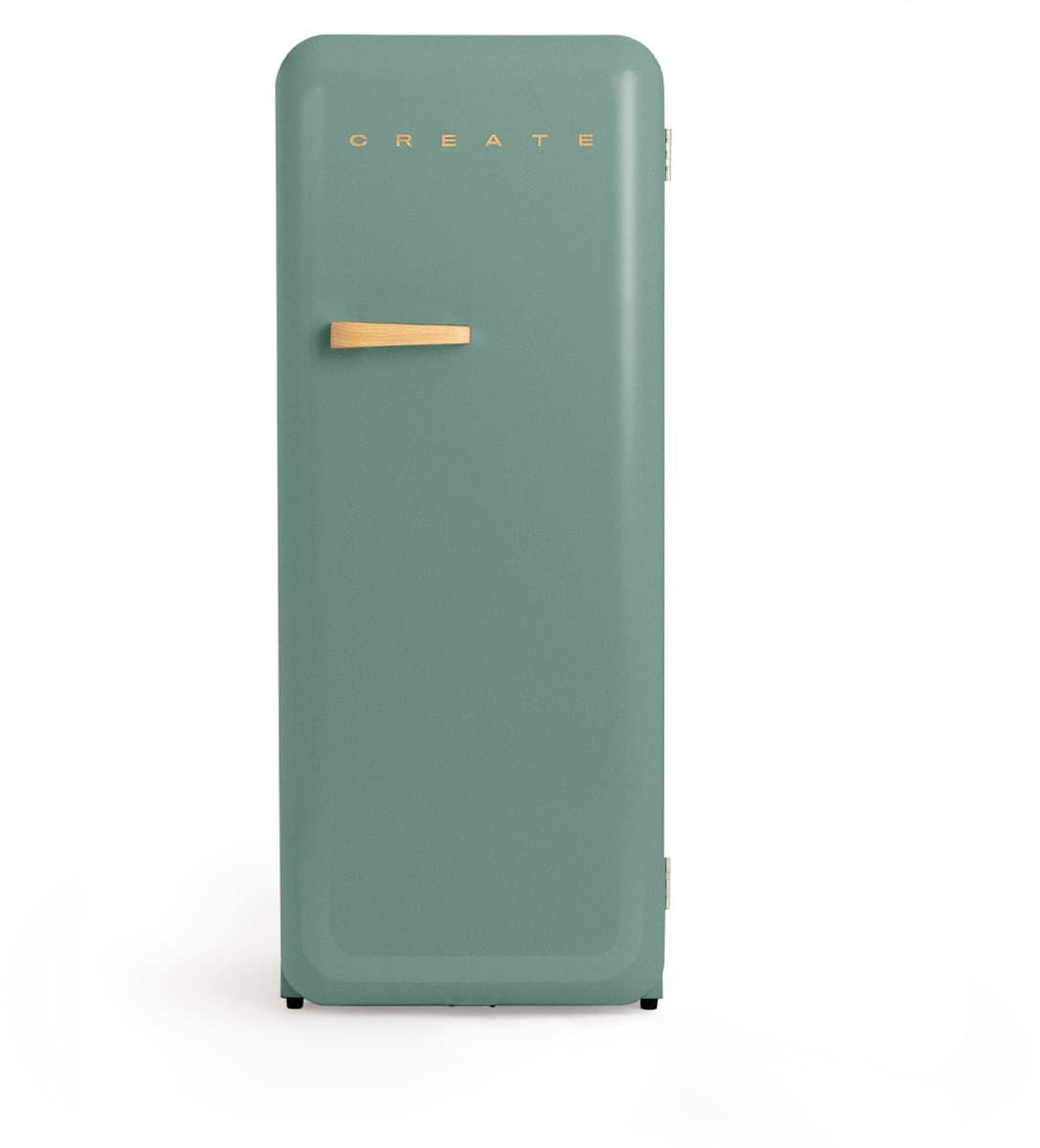 CREATE - Koelkast in retrostijl - Sage - Handvat Hout - FRIDGE RETRO 281L — afbeelding 1