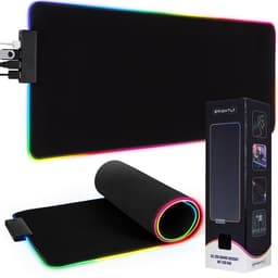 Brightly® 4-in-1 RGB Gaming Muismat XXL Met USB Hub - LED Verlichting Muismat - USB Hub - Splitter - USB - Antislip Muismat - 80 cm x 30 cm - Waterproof - Gaming Muismat - Extra Breed en Lang - Zwart — thumbnail 1