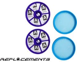 Replacements® filters (4 stuks) geschikt voor de Dyson DC19, DC20, DC21 en DC29