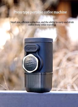 Draagbare handmatige espressomachine - voor thuis, reizen en outdoor - compacte espressomachine — thumbnail 3