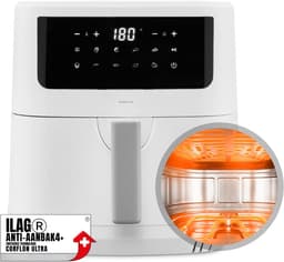 RVV® Mini airfryer - Airfryer - Airfryer klein - Wit - ‎40cm x 33cm x 33cm — thumbnail 8