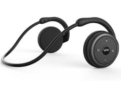 EXCITAT Draadloze hoofdtelefoon - Bluetooth sporthoofdtelefoon - Opvouwbaar - Met microfoon - Draagbaar - Zwart