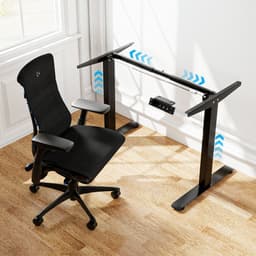 Premium elektrisch zit-sta bureauframe met geavanceerde omgekeerde motor - 3 standen geheugenfunctie en USB-aansluiting inbegrepen — thumbnail 3