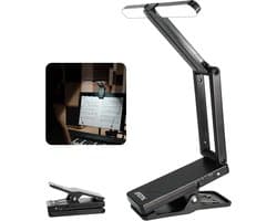 Oplaadbare Bladmuzieklamp Clip-On met Verstelbare Hoek - Ideaal voor Muzikanten en Lezers