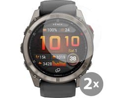 Cazy screenprotector geschikt voor Garmin Fenix 8 / 8 Pro (47mm) - 2 stuks - Gehard Glas