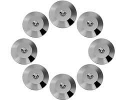 8 stuks Spike Sluitringen voor Luidsprekers - Set van 8 Koperen Shock Base Pads - Universele Voetmat voor Versterkers, Spikes - Wapenkleurig