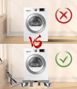 Universele basis voor wasmachines (trommel en pulsator), koelkastrekken, zwenkwielbeugel en verhogingsstandaard. — thumbnail 3