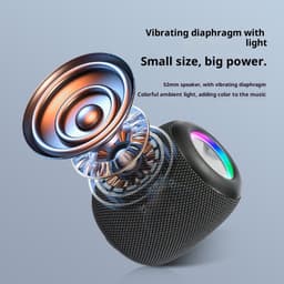 Draagbare mini-subwoofer met Bluetooth en ultralange batterijduur, ideaal als mini-promotiecadeau. — thumbnail 5