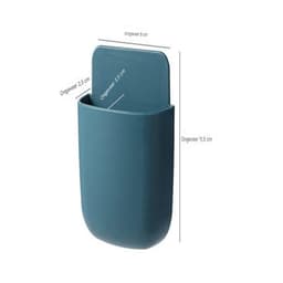 Ynkkvre -Telefoonhouder stopcontact - 6 Stuks - Afstandsbediening Houder - Opbergdoos voor wandmontage - organizer aan de muur - Muurhouder - Telefoon wandhouder - ABS - Zelfklevende - wand organizer - 2.5 x 8 x 11.5 cm — thumbnail 5